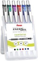 Gelschrijver Pentel BL77 Energel medium assorti 6 stuks-3