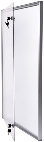 Binnenvitrine wand MAULextraslim whiteboard 9xA4 met slot-2