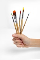 Penseel Qrea synthetisch haar set à 10 breedtes-1