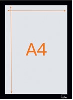Infokader Nobo zelfklevend A4 zwart 2 stuks-2