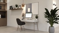 Combibord Legamaster UNITE grijs vilt-whiteboard 90x120cm-2