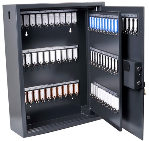 Sleutelkast Pavo high security magnetisch met fingerprintslot 100 haken 600x480x150mm-2