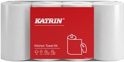 Keukenrol Katrin 2-laags 64 vel wit 87075 - pak van 4 rol 