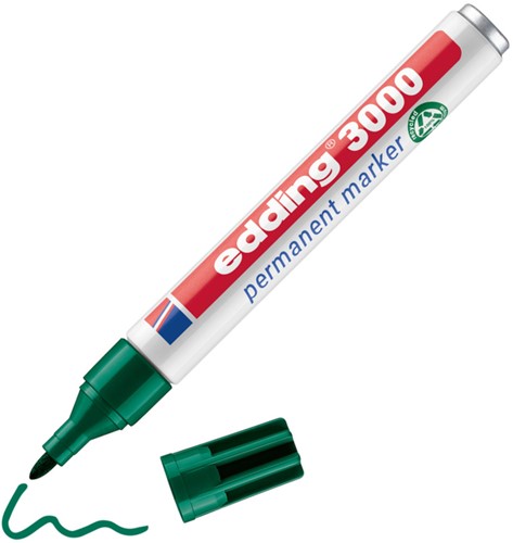 Viltstift edding 3000 creatief rond 1.5-3mm assorti blister à 4 stuks-1