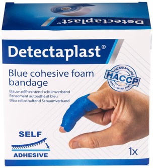 Foamverband blauw Detectaplast 6cmx4,5m-2