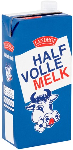 Melk Landhof halfvol houdbaar pak 1 liter-2