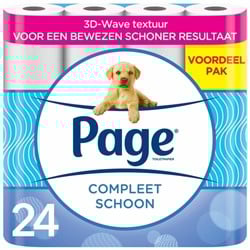Toiletpapier Page Compleet Schoon 2-laags 140vel 24 rol wit