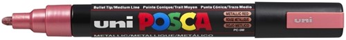 Paintmarker Uni POSCA PC5M medium metallic rood