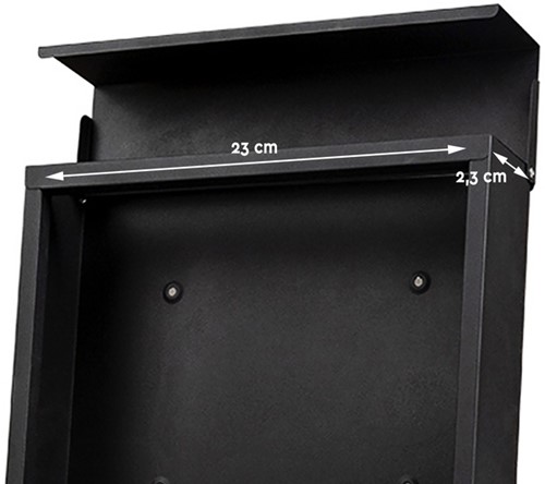 Brievenbus BRASQ PB300 Premium zwart-3
