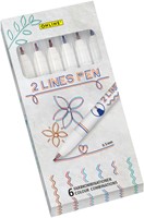 Fineliner Online 2-lijnen assorti doos à 6 stuks