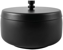 Asbak BRASQ tafelmodel 1 liter met deksel AT700 zwart
