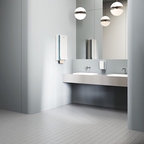 Toiletpapierdispenser Satino MT1 Hyginity duo wit 333426-3