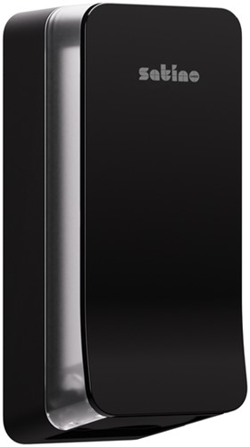 Toiletpapierdispenser Satino BT1 Hyginity gevouwen zwart 333425