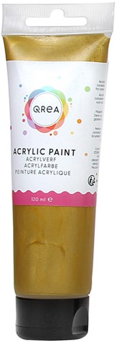Acrylverf Qrea 120 ml goud