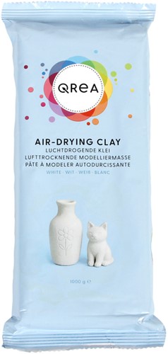 Klei Qrea luchtdrogend wit 1000 gram