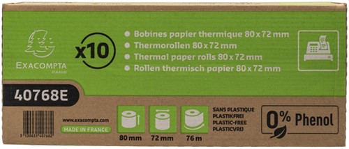 Telrol Exacompta 80mmx76m kern Ø12mm thermisch fenolvrij-1