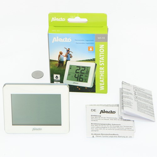 Thermometer hygrometer Alecto WS-55 wit - zilver-2