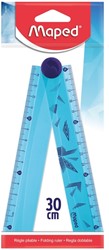 Liniaal Maped Arctic Vibes 30cm opvouwbaar blauw