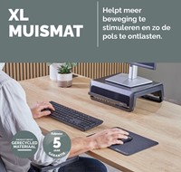 Muismat Fellowes Breyta XL zwart-2