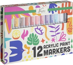 Acrylmarkers Nassau set à 12 kleuren