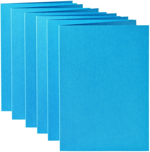 Correspondentiekaart Papicolor dubbel 105x148mm hemelsblauw pak à 6 stuks-1