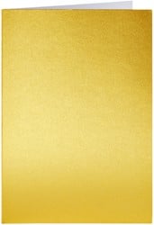 Correspondentiekaart Papicolor dubbel 105x148mm metallic goud pak à 6 stuks