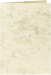 Correspondentiekaart Papicolor dubbel 105x148mm marmer ivoor pak à 6 stuks