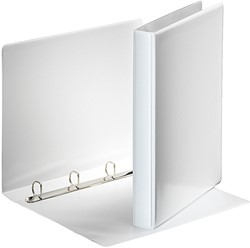 Presentatieringband Esselte A4 4-rings D-mech 20mm wit 49701