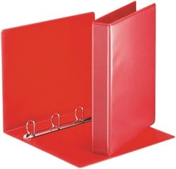 Presentatieringband Esselte A4 4-rings D-mech 30mm rood 49713