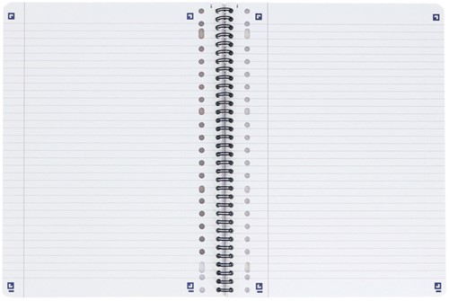 Collegeblok Oxford School A4+ lijn 23-gaats 160 pagina's 80gr zwart-2