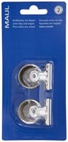 Papierklem MAUL Bulldog met magneet 30mm zilver 2 stuks-6