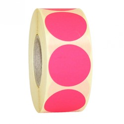 35mmRoze, permanent, rond,  rol1000st