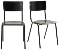 Twee vergaderstoelen start naast elkaar