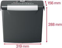 Papiervernietiger Rexel Momentum S206 stroken 6mm-1