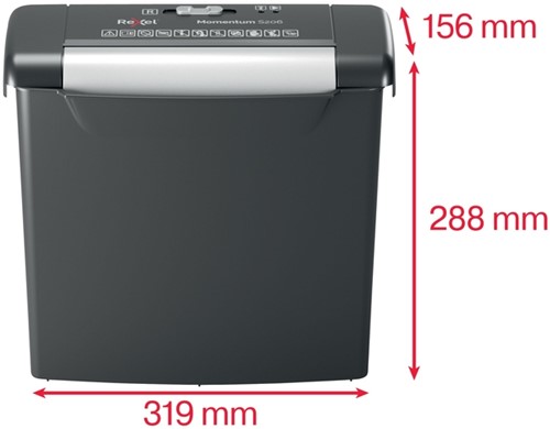 Papiervernietiger Rexel Momentum S206 stroken 6mm-1