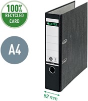 Ordner Leitz 1080 klassiek gewolkt 180° 80mm karton A4 zwart-6