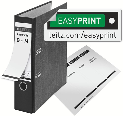 Ordner Leitz 1080 klassiek gewolkt 180° 80mm karton A4 zwart-8