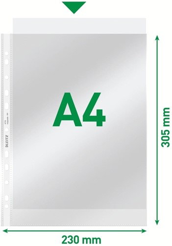 Showtas Leitz Premium standaard copy safe 0.08mm PP A4 transparant 100 stuks-6