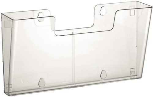 Folderhouder Europel 4x A4 wand liggend koppelbaar transparant-1