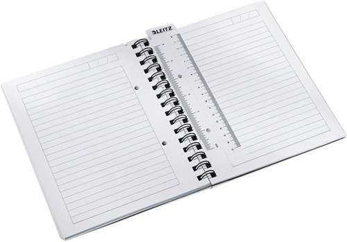 Notitieboek Leitz WOW A5 spiraal PP lijn roze-3