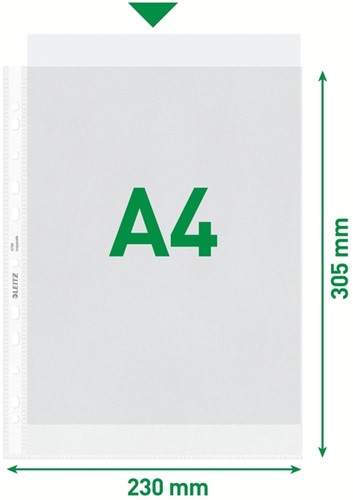 Showtas Leitz Premium standaard 11-gaats copy safe 0.085mm PP A4 transparant 100 stuks-12