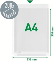 Showtas Leitz Premium copy safe 0.17mm PVC Expansievouw glashelder 10 stuks-7