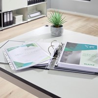 Showtas Leitz Premium copy safe 0.17mm PVC Expansievouw glashelder 10 stuks-12