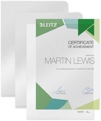 Insteekmap L-model Leitz Premium copy safe 0.15mm PVC A4 transparant 100 stuks-3