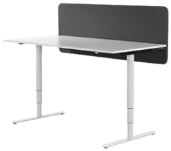 Bureau scherm akoestisch paneel (wolvilt)