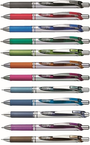 Gelschrijver Pentel BL77 Energel medium blauw-2