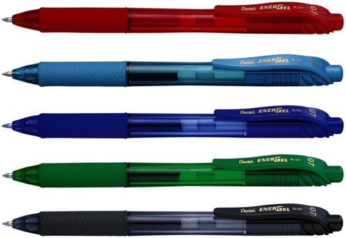 Gelschrijver Pentel BL107 Energel-X medium blauw-3