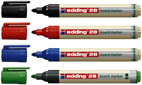 Whiteboardmarker edding 28 EcoLine rond 1.5-3mm blauw-3