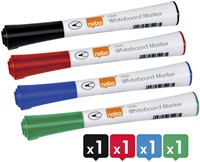 Whiteboardmarker Nobo Glide rond assorti 1mm 4st-1