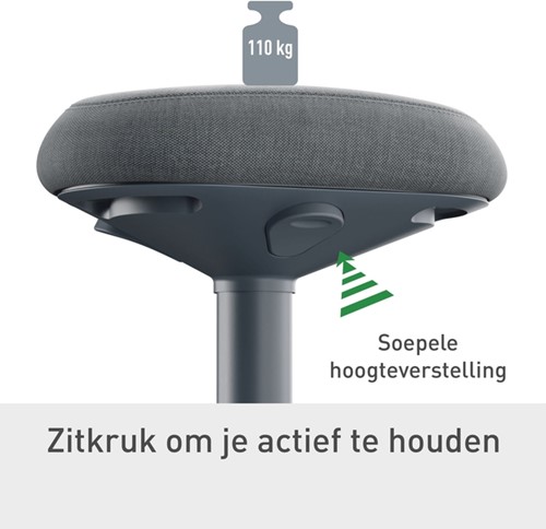 Actieve zitkruk Leitz Ergo met gasveer 47-64cm-14